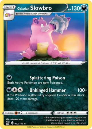 Galarian Slowbro 92/163 Sword & Shield Battle Styles