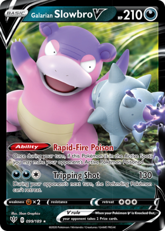 Galarian Slowbro V 99/189 Sword & Shield Darkness Ablaze