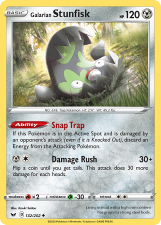 Galarian Stunfisk 132/202 Sword & Shield Sword & Shield