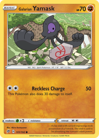 Galarian Yamask 101/192 Sword & Shield Rebel Clash