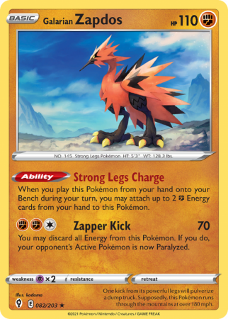 Galarian Zapdos 82/203