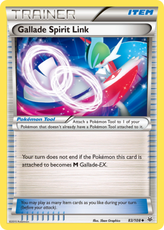 Gallade Spirit Link 83/108 XY Roaring Skies