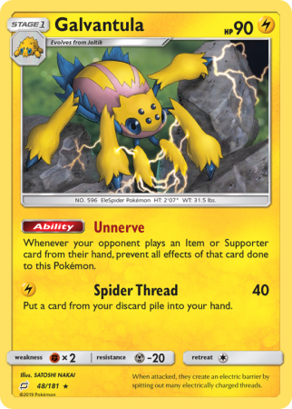 Galvantula 48/181 Sun & Moon Team Up