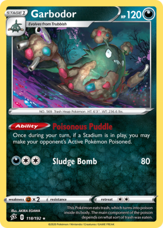 Garbodor 118/192 Sword & Shield Rebel Clash