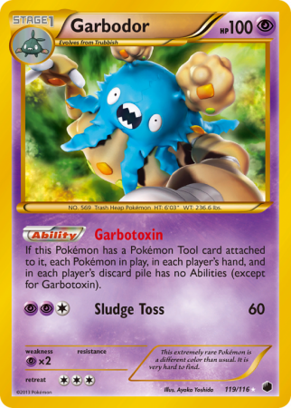 Garbodor 119/116 Black & White Plasma Freeze