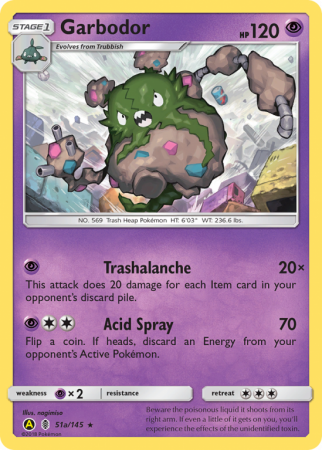 Garbodor 51a/145 Sun & Moon Guardians Rising