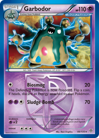 Garbodor 66/135 Black & White Plasma Storm