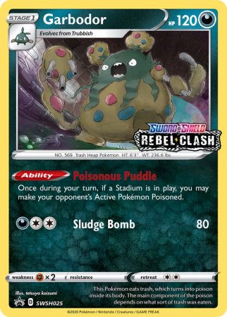 Garbodor SWSH025/103 Sword & Shield SWSH Black Star Promos