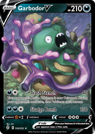 Garbodor V 100/203 Sword & Shield Evolving Skies