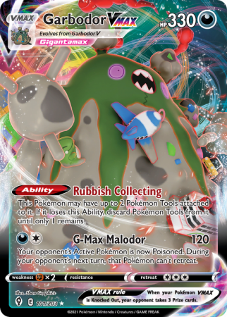 Garbodor VMAX 101/203 Sword & Shield Evolving Skies