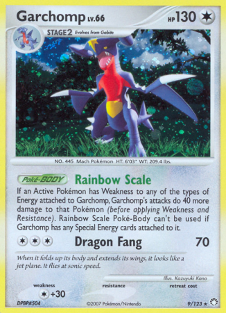 Garchomp 9/123 Diamond & Pearl Mysterious Treasures