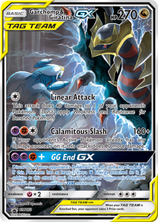 Garchomp & Giratina-GX SM193/156 Sun & Moon SM Black Star Promos