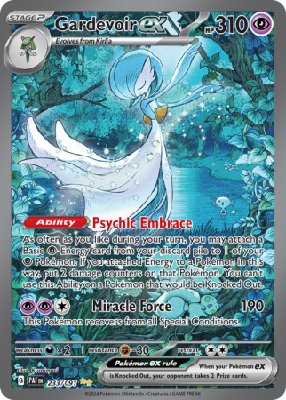 Gardevoir ex 233/91 Scarlet & Violet Paldean Fates