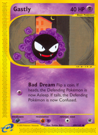 Gastly 109/165 E-Card Expedition Base Set