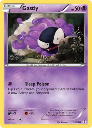 Gastly 33/115 XY Generations