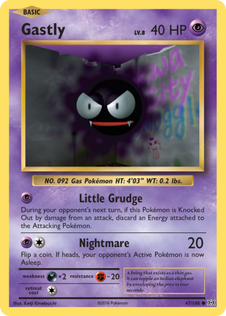 Gastly 47/108 XY Evolutions