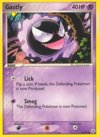 Gastly 52/92 EX Legend Maker