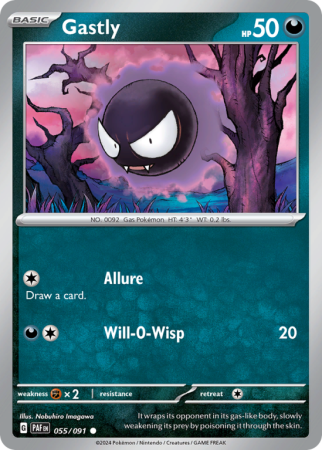 Gastly 55/91 Scarlet & Violet Paldean Fates