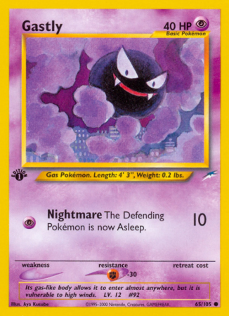 Gastly 65/113 Neo Neo Destiny