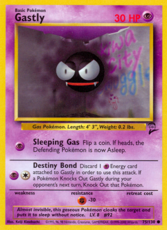 Gastly 75/130 Base Base Set 2