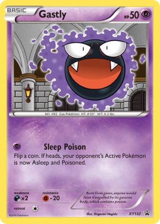 Gastly XY132/183 XY XY Black Star Promos