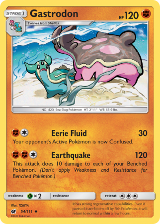 Gastrodon 54/111 Sun & Moon Crimson Invasion
