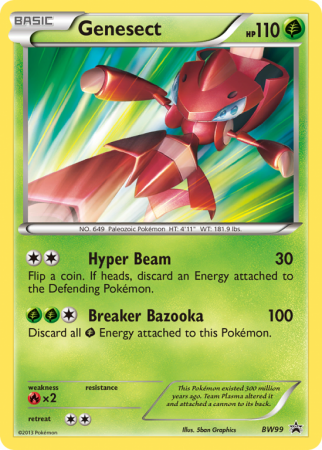 Genesect BW99/101 Black & White BW Black Star Promos