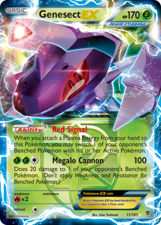 Genesect-EX 11/101 Black & White Plasma Blast