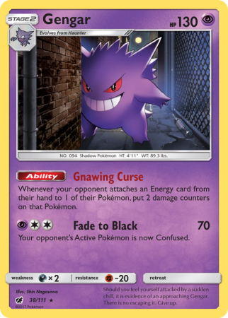 Gengar 38/111 Sun & Moon Crimson Invasion