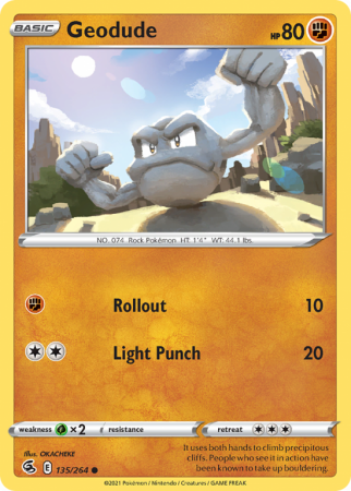 Geodude 135/264 Sword & Shield Fusion Strike