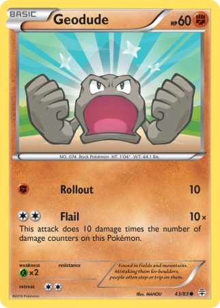 Geodude 43/115 XY Generations