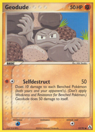 Geodude 53/92 EX Legend Maker