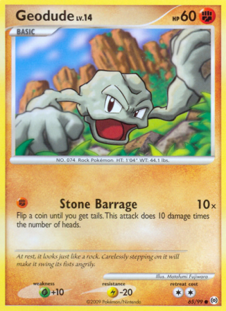 Geodude 65/99 Platinum Arceus