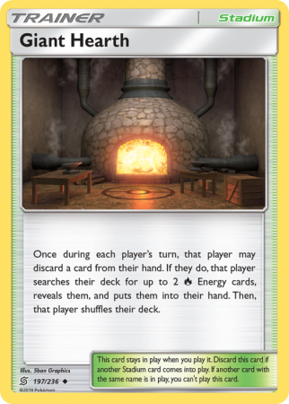 Giant Hearth 197/236 Sun & Moon Unified Minds