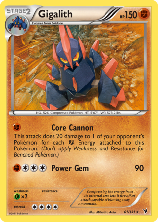 Gigalith 61/101 Black & White Noble Victories