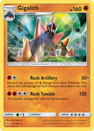 Gigalith 71/149 Sun & Moon Sun & Moon