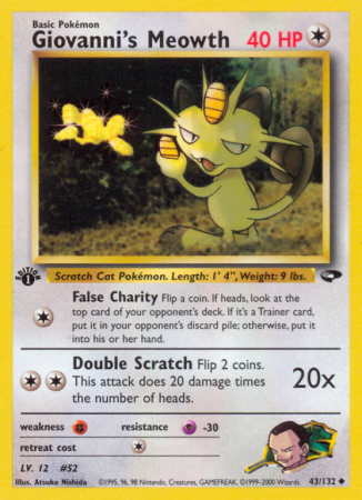 Giovanni's Meowth 43/132