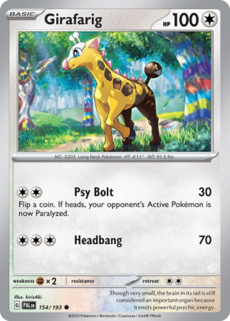 Girafarig 154/193 Scarlet & Violet Paldea Evolved