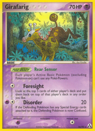 Girafarig 16/92 EX Legend Maker