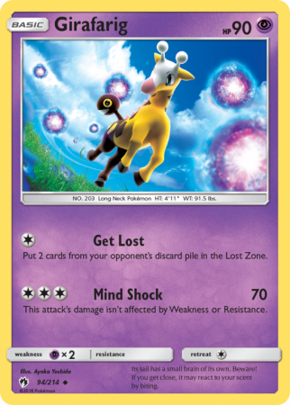 Girafarig 94/214 Sun & Moon Lost Thunder