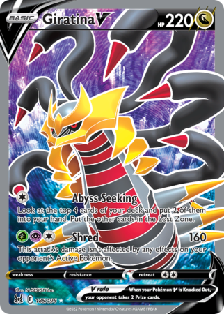 Giratina V 185/196 Sword & Shield Lost Origin