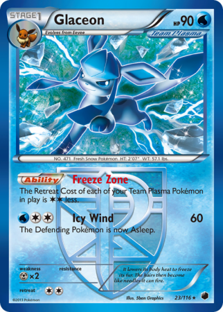 Glaceon 23/116 Black & White Plasma Freeze