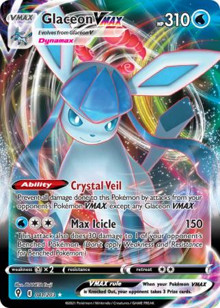 Glaceon VMAX 41/203 Sword & Shield Evolving Skies