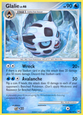Glalie 18/99 Platinum Arceus