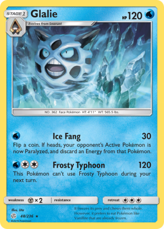 Glalie 48/236 Sun & Moon Cosmic Eclipse