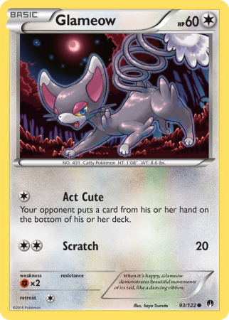 Glameow 93/122 XY BREAKpoint