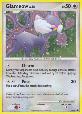 Glameow DP23/56 Diamond & Pearl DP Black Star Promos