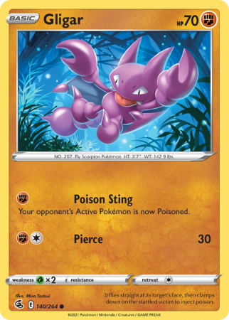 Gligar 140/264 Sword & Shield Fusion Strike