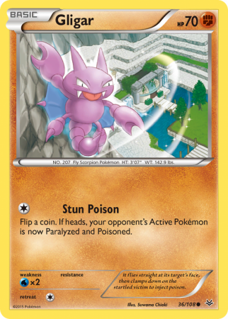 Gligar 36/108 XY Roaring Skies