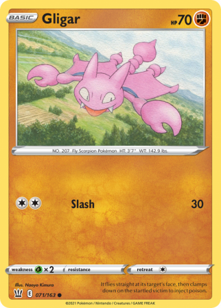 Gligar 71/163 Sword & Shield Battle Styles
